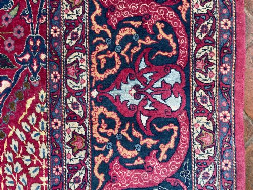 RARE ANTIQUE TEHRAN CARPET - ADDITIONAL PHOTO 7