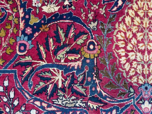 RARE ANTIQUE TEHRAN CARPET - ADDITIONAL PHOTO 9