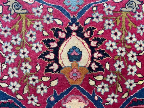 RARE ANTIQUE TEHRAN CARPET - ADDITIONAL PHOTO 10