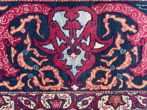 RARE ANTIQUE TEHRAN CARPET - ADDITIONAL PHOTO 12