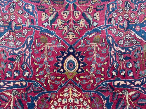 RARE ANTIQUE TEHRAN CARPET - ADDITIONAL PHOTO 17