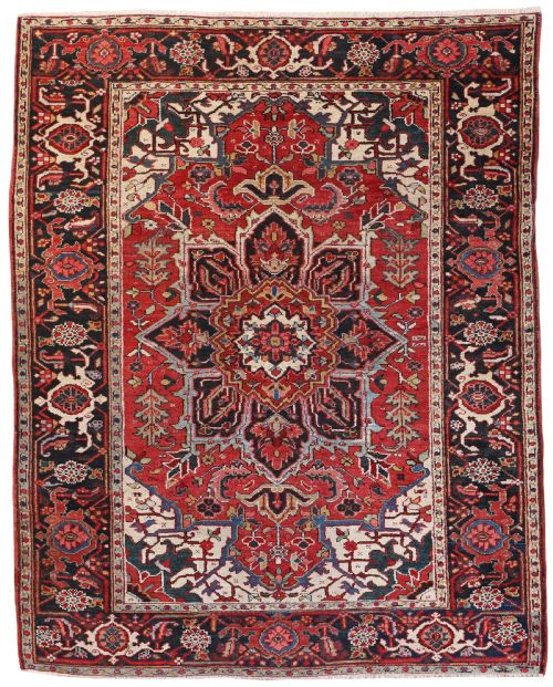 antique heriz rug - CATEGORY: ANTIQUE RUGS - DATED 1890