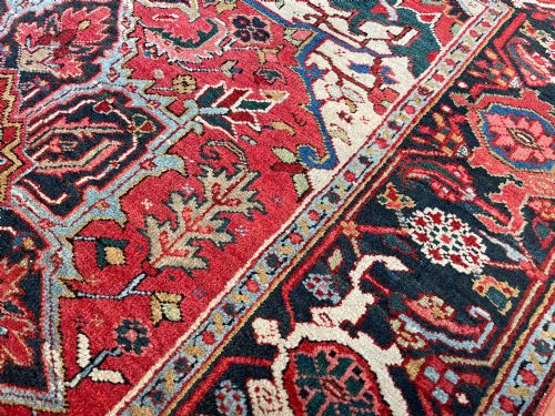 ANTIQUE HERIZ RUG - ADDITIONAL PHOTO 4