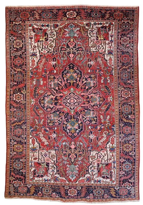 antique heriz carpet - CATEGORY: ANTIQUE RUGS - DATED 1920