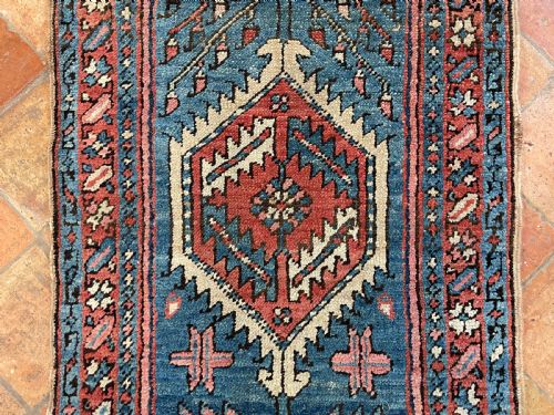RARE NARROW ANTIQUE HERIZ RUNNER - ADDITIONAL PHOTO 2