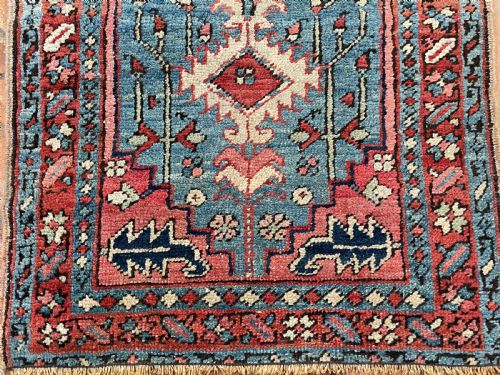 RARE NARROW ANTIQUE HERIZ RUNNER - ADDITIONAL PHOTO 5