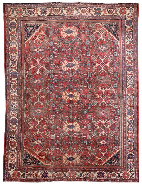 antique mahal carpet - CATEGORY: ANTIQUE RUGS - DATED 1910