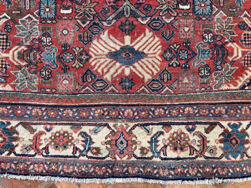 ANTIQUE MAHAL CARPET - ADDITIONAL PHOTO 7
