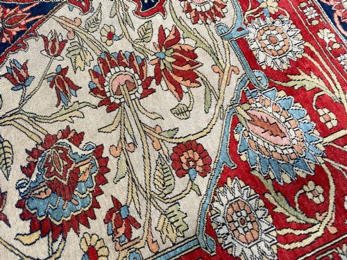 RARE ANTIQUE FARAHAN RUG - ADDITIONAL PHOTO 8