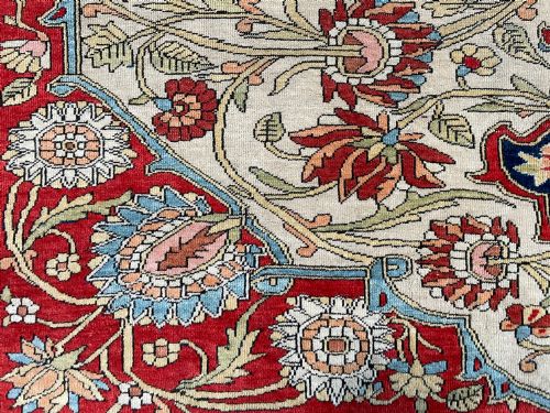 RARE ANTIQUE FARAHAN RUG - ADDITIONAL PHOTO 11