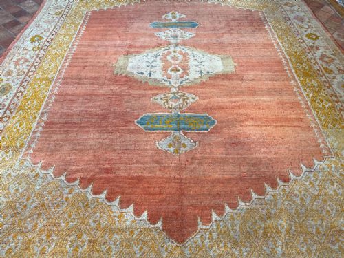 ANTIQUE ANGORA USHAK CARPET - ADDITIONAL PHOTO 8