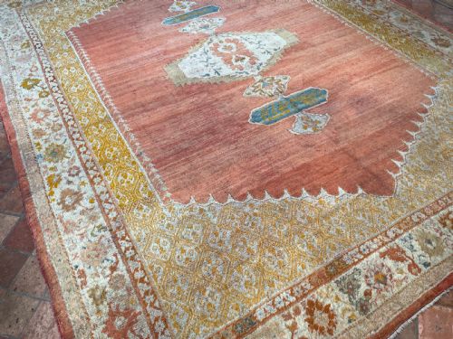 ANTIQUE ANGORA USHAK CARPET - ADDITIONAL PHOTO 10