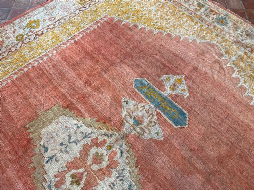 ANTIQUE ANGORA USHAK CARPET - ADDITIONAL PHOTO 11