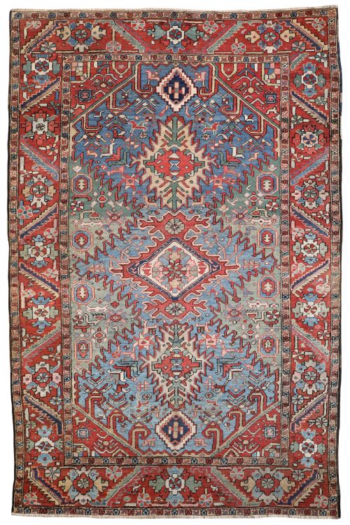 rare antique heriz carpet - CATEGORY: ANTIQUE RUGS - DATED 1890