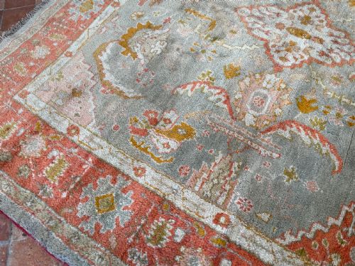 ANTIQUE USHAK CARPET - ADDITIONAL PHOTO 7