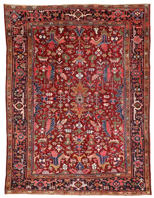 antique heriz carpet - CATEGORY: ANTIQUE RUGS - DATED 1920