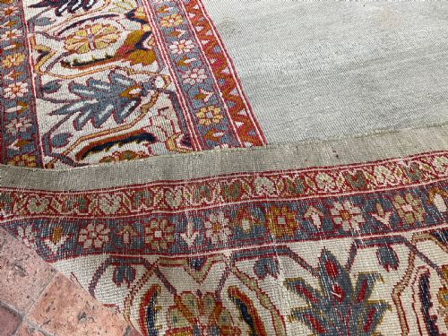 RARE ANTIQUE ZIEGLER CARPET - ADDITIONAL PHOTO 1