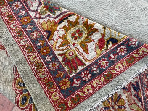 RARE ANTIQUE ZIEGLER CARPET - ADDITIONAL PHOTO 3
