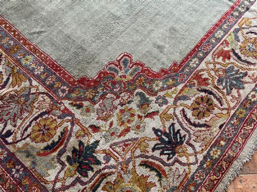RARE ANTIQUE ZIEGLER CARPET - ADDITIONAL PHOTO 4