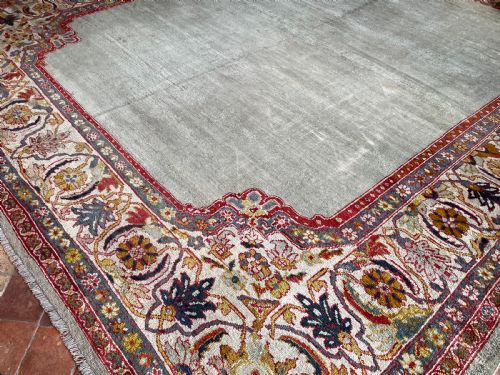RARE ANTIQUE ZIEGLER CARPET - ADDITIONAL PHOTO 8