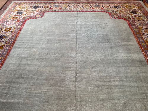 RARE ANTIQUE ZIEGLER CARPET - ADDITIONAL PHOTO 13