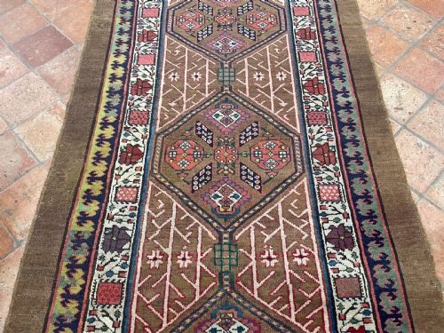 RARE ANTIQUE SARAB RUNNER - ADDITIONAL PHOTO 8