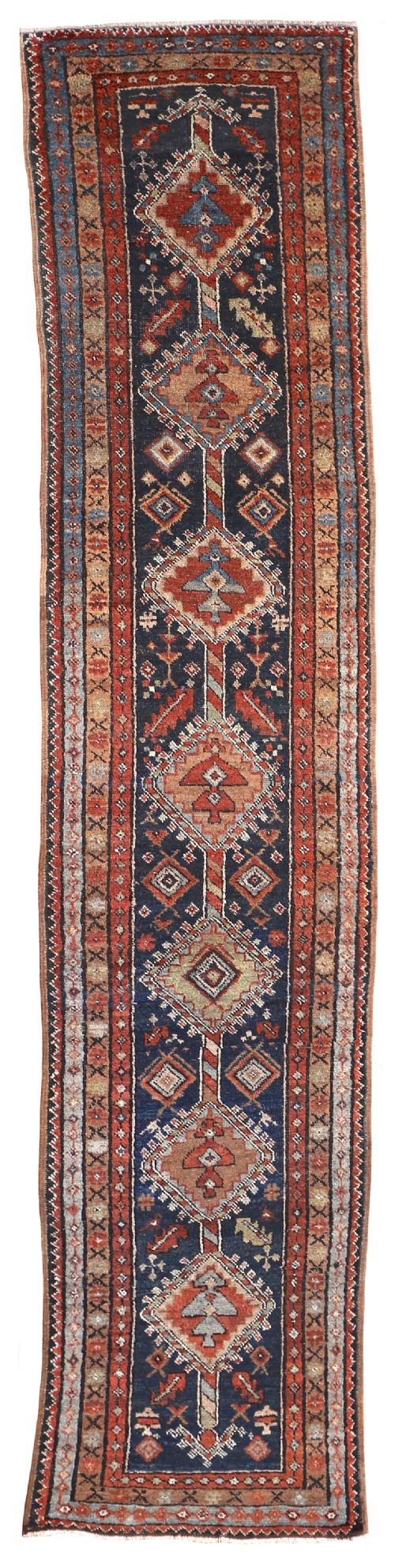 rare narrow antique heriz runner - CATEGORY: ANTIQUE RUGS - DATED 19TH CENTURY