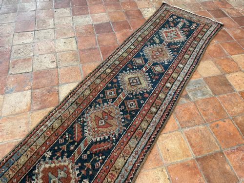 RARE NARROW ANTIQUE HERIZ RUNNER - ADDITIONAL PHOTO 1
