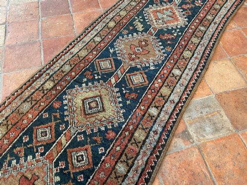 RARE NARROW ANTIQUE HERIZ RUNNER - ADDITIONAL PHOTO 14