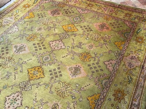RARE ANTIQUE USHAK CARPET - ADDITIONAL PHOTO 2