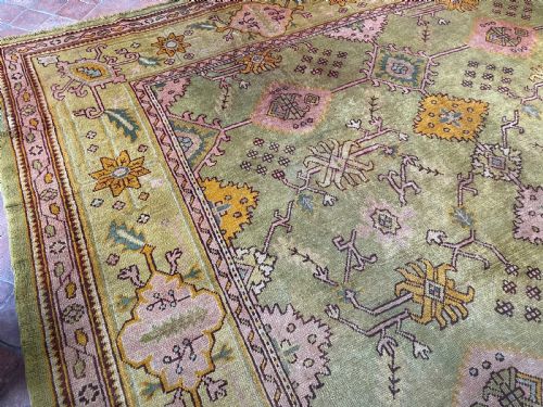 RARE ANTIQUE USHAK CARPET - ADDITIONAL PHOTO 9