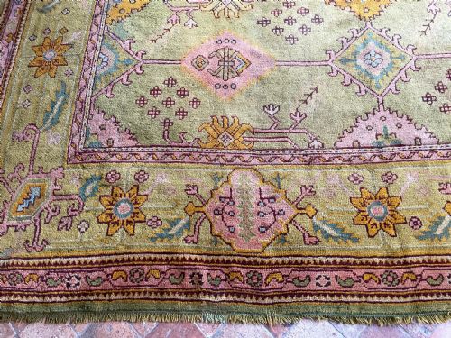 RARE ANTIQUE USHAK CARPET - ADDITIONAL PHOTO 11