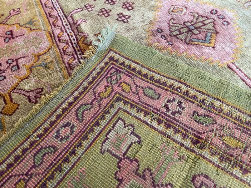 RARE ANTIQUE USHAK CARPET - ADDITIONAL PHOTO 12