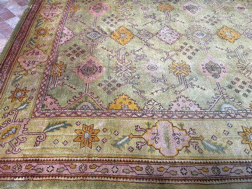 RARE ANTIQUE USHAK CARPET - ADDITIONAL PHOTO 14