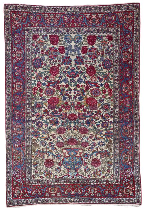 antique isfahan rug - CATEGORY: ANTIQUE RUGS - DATED 1900