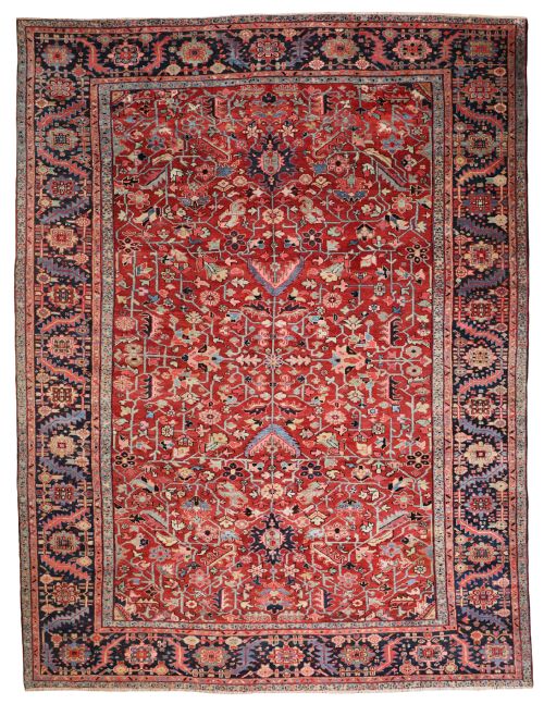 antique heriz carpet - CATEGORY: ANTIQUE RUGS - DATED 1890