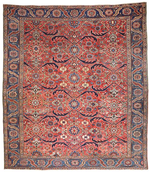 antique heriz carpet - CATEGORY: ANTIQUE RUGS - DATED 1900