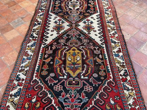ANTIQUE BAKTIARI RUNNER - ADDITIONAL PHOTO 4