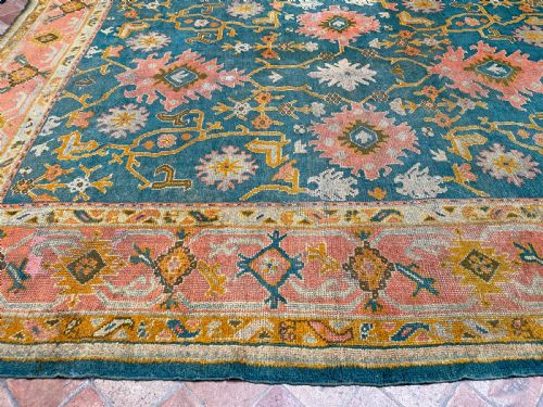 ANTIQUE USHAK CARPET - ADDITIONAL PHOTO 6