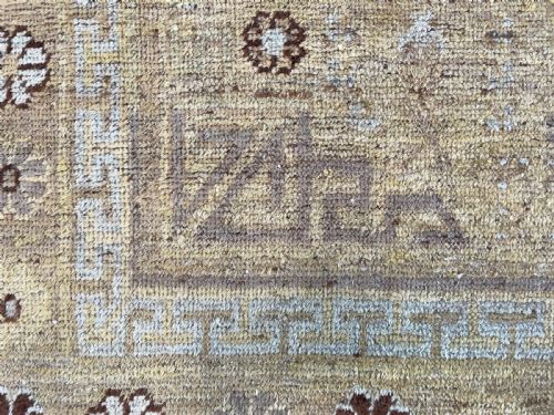 RARE ANTIQUE KHOTAN RUG - ADDITIONAL PHOTO 2