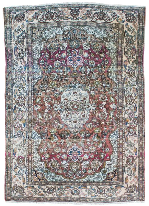 antique isfahan rug - CATEGORY: ANTIQUE RUGS - DATED 1910