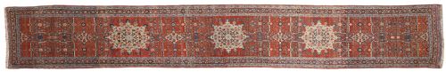 RARE ANTIQUE TABRIZ RUNNER - ADDITIONAL PHOTO 1