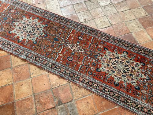 RARE ANTIQUE TABRIZ RUNNER - ADDITIONAL PHOTO 3