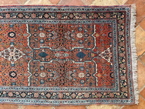 RARE ANTIQUE TABRIZ RUNNER - ADDITIONAL PHOTO 6
