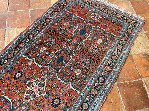 RARE ANTIQUE TABRIZ RUNNER - ADDITIONAL PHOTO 11