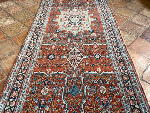 RARE ANTIQUE TABRIZ RUNNER - ADDITIONAL PHOTO 13