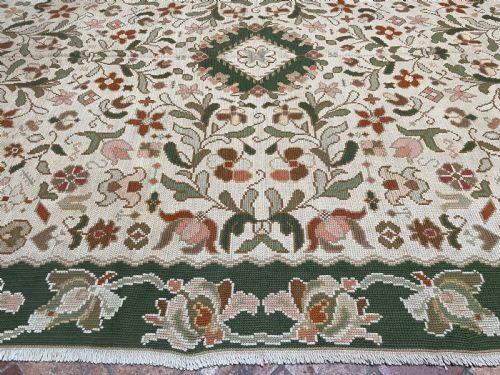 ANTIQUE PORTUGUESE NEEDLEPOINT ARRAIOLOS SOUTHERN PORTUGAL - ADDITIONAL PHOTO 5