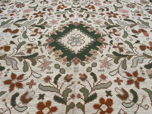 ANTIQUE PORTUGUESE NEEDLEPOINT ARRAIOLOS SOUTHERN PORTUGAL - ADDITIONAL PHOTO 7