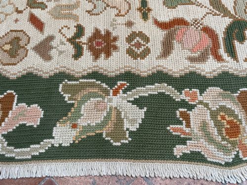 ANTIQUE PORTUGUESE NEEDLEPOINT ARRAIOLOS SOUTHERN PORTUGAL - ADDITIONAL PHOTO 8
