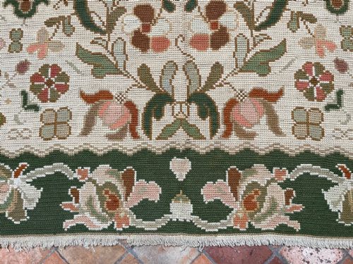 ANTIQUE PORTUGUESE NEEDLEPOINT ARRAIOLOS SOUTHERN PORTUGAL - ADDITIONAL PHOTO 9